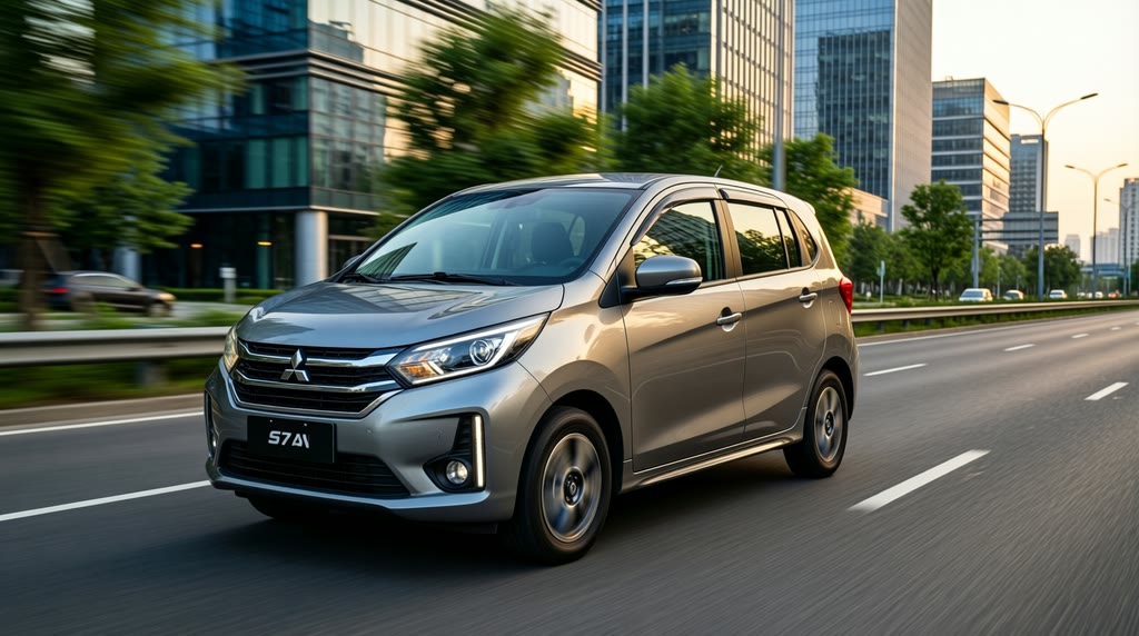 Mitsubishi eK Space в движении после заказа Mitsubishi eK Space в движении после заказа