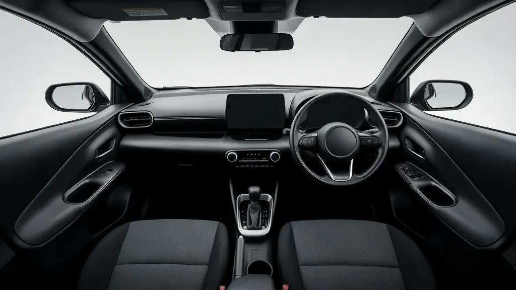 Праворульный салон Toyota Yaris в Японии перед заказом