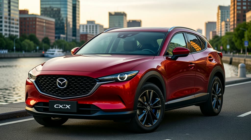 Mazda CX-30 — автомобиль из Японии у набережной