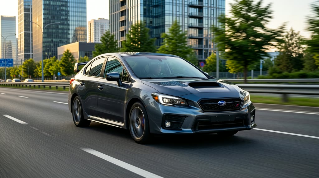 Subaru Impreza в движении после заказа