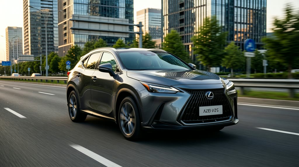 Lexus NX 350h в движении после заказа Lexus NX 350h в движении после заказа