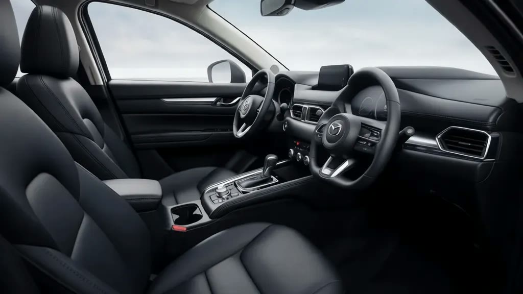 Праворульный салон Mazda CX-5 на проверке в Японии