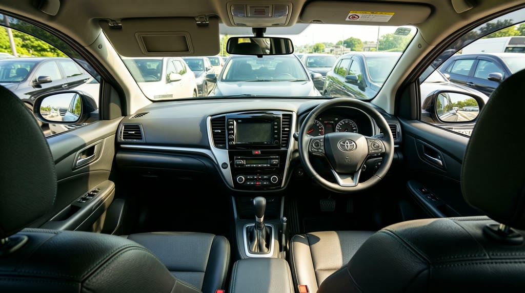 Интерьер автомобиля Toyota Noah на заказ из Японии Руль, приборная панель и центральная консоль Toyota Noah