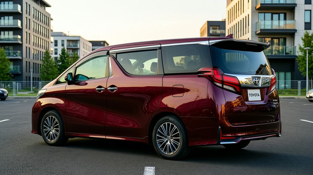 Автомобиль Toyota Noah снят снаружи при дневном свете