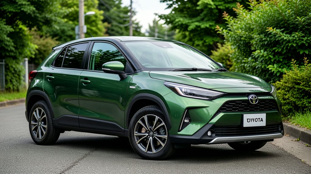 Заказ Toyota Yaris Cross из Японии Автомобиль Toyota Yaris Cross на нейтральном городском фоне