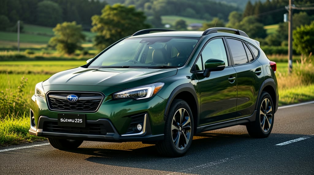 Subaru Crosstrek — автомобиль из Японии Subaru Crosstrek — автомобиль из Японии на загородной дороге