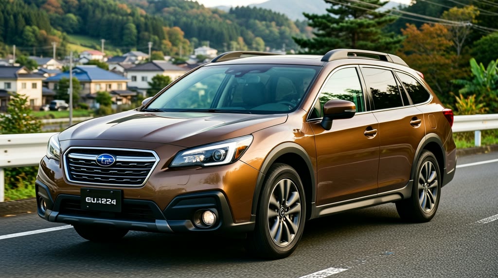 Автомобиль Subaru Legacy Outback целиком на открытой площадке