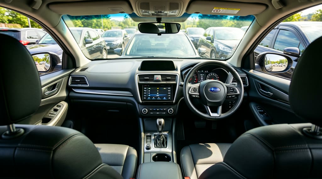 Руль, приборная панель и центральная консоль Subaru Legacy Outback
