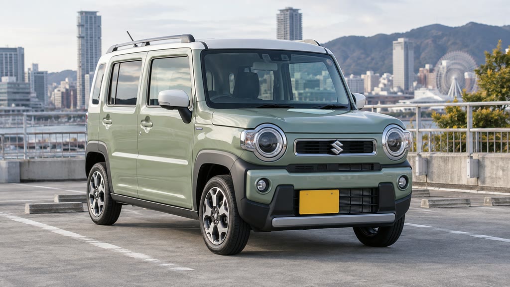 Зелёный Suzuki Hustler — авто из Японии