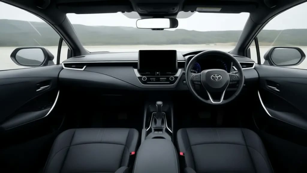 Toyota Corolla на улице Японии Праворульный салон Toyota Corolla на улице Японии