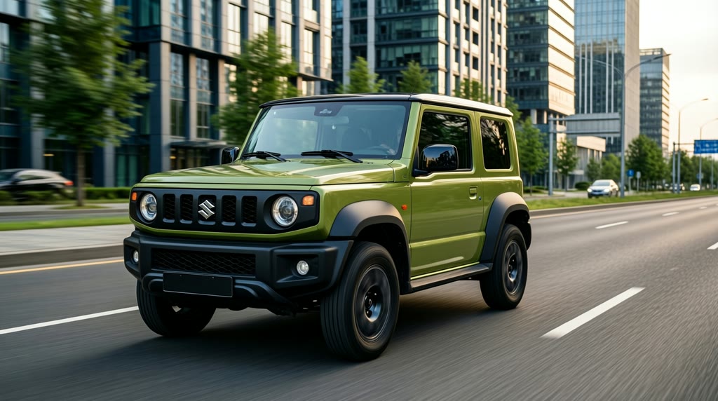 Suzuki Jimny в движении после заказа