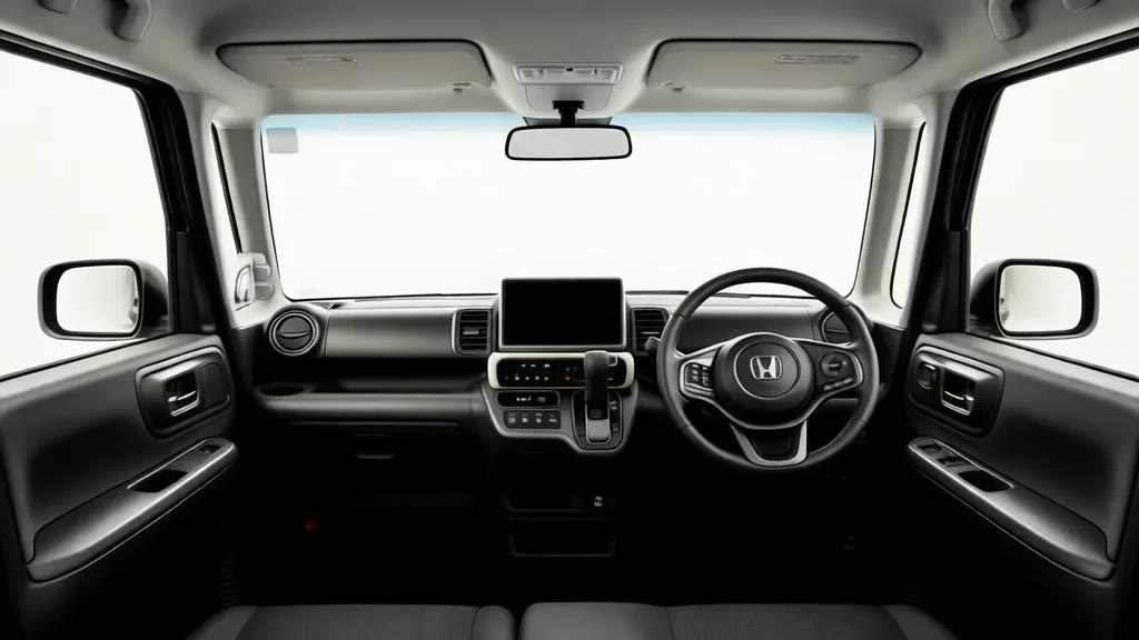 Праворульный салон Honda N-BOX для улиц Японии